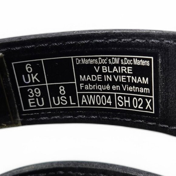 Dr. Martens Vegan Blaire Strappy Sandals Women's Chunky Black Hippie Goth Airy 8 - Picture 9 of 9